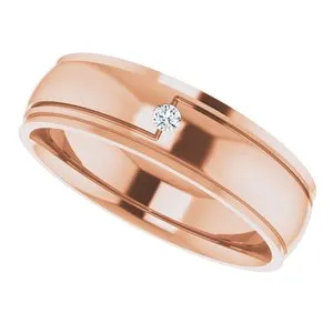 .03 CT Diamond Accented Band 124719 - 6 mm