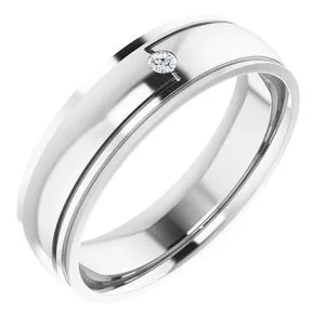 .03 CT Diamond Accented Band 124719 - 6 mm