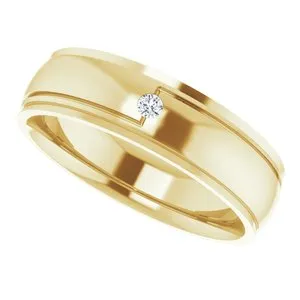 .03 CT Diamond Accented Band 124719 - 6 mm