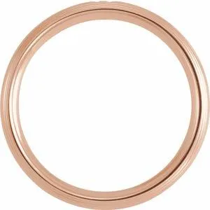 .04 CT Diamond Half Round Edge Band 124263 - 6 mm