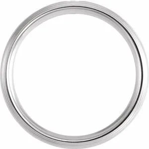 .04 CT Diamond Half Round Edge Band 124263 - 6 mm