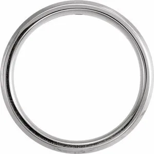 .04 CTW Diamond 6 mm Beveled-Edge Band 124232 - 6 mm