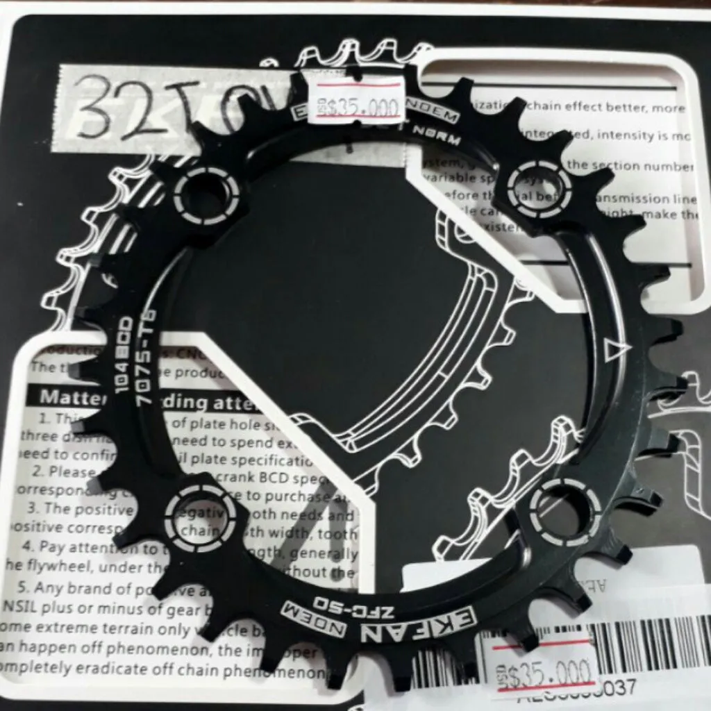 104bcd OVAL Narrow Wide Single Speed Chain Ring