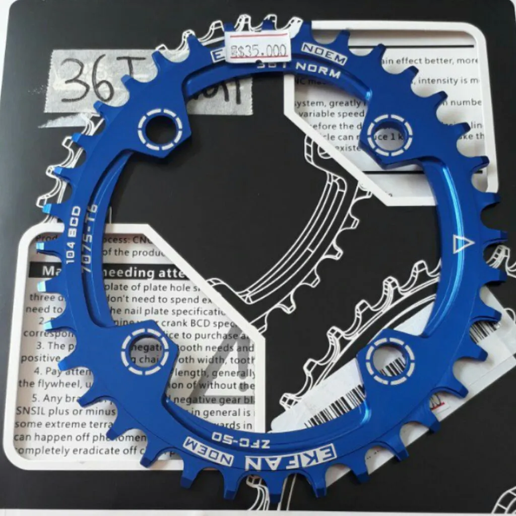 104bcd OVAL Narrow Wide Single Speed Chain Ring