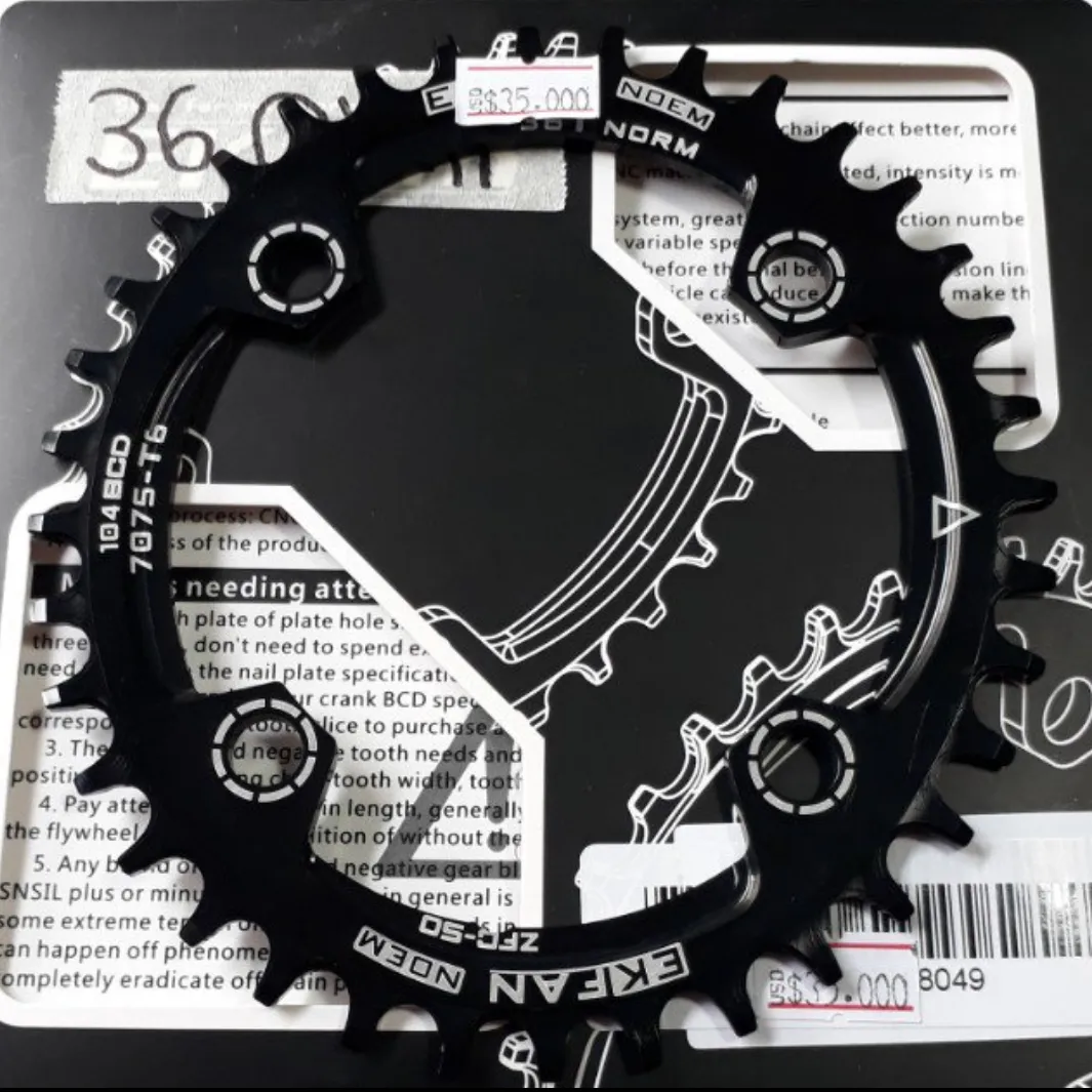 104bcd OVAL Narrow Wide Single Speed Chain Ring