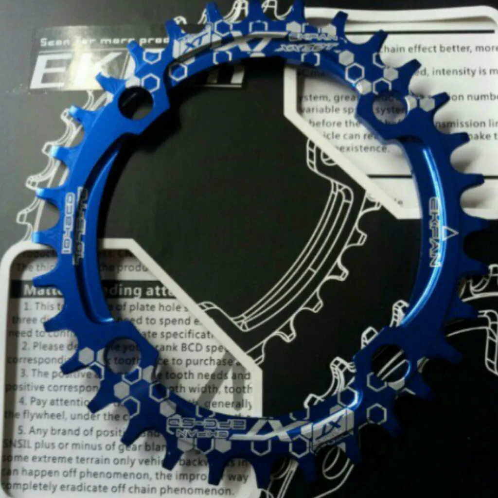 104bcd OVAL Narrow Wide Single Speed Chain Ring