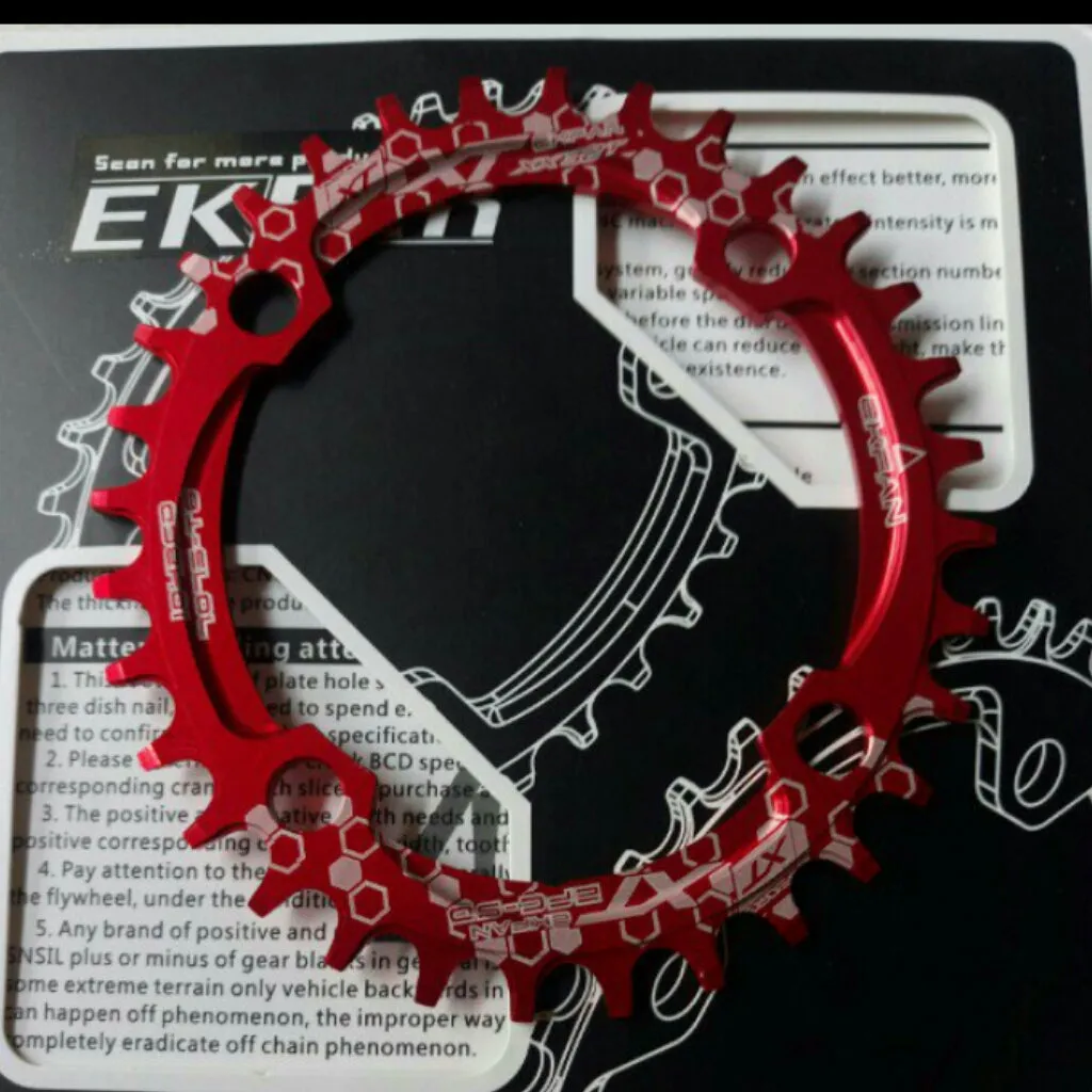 104bcd OVAL Narrow Wide Single Speed Chain Ring