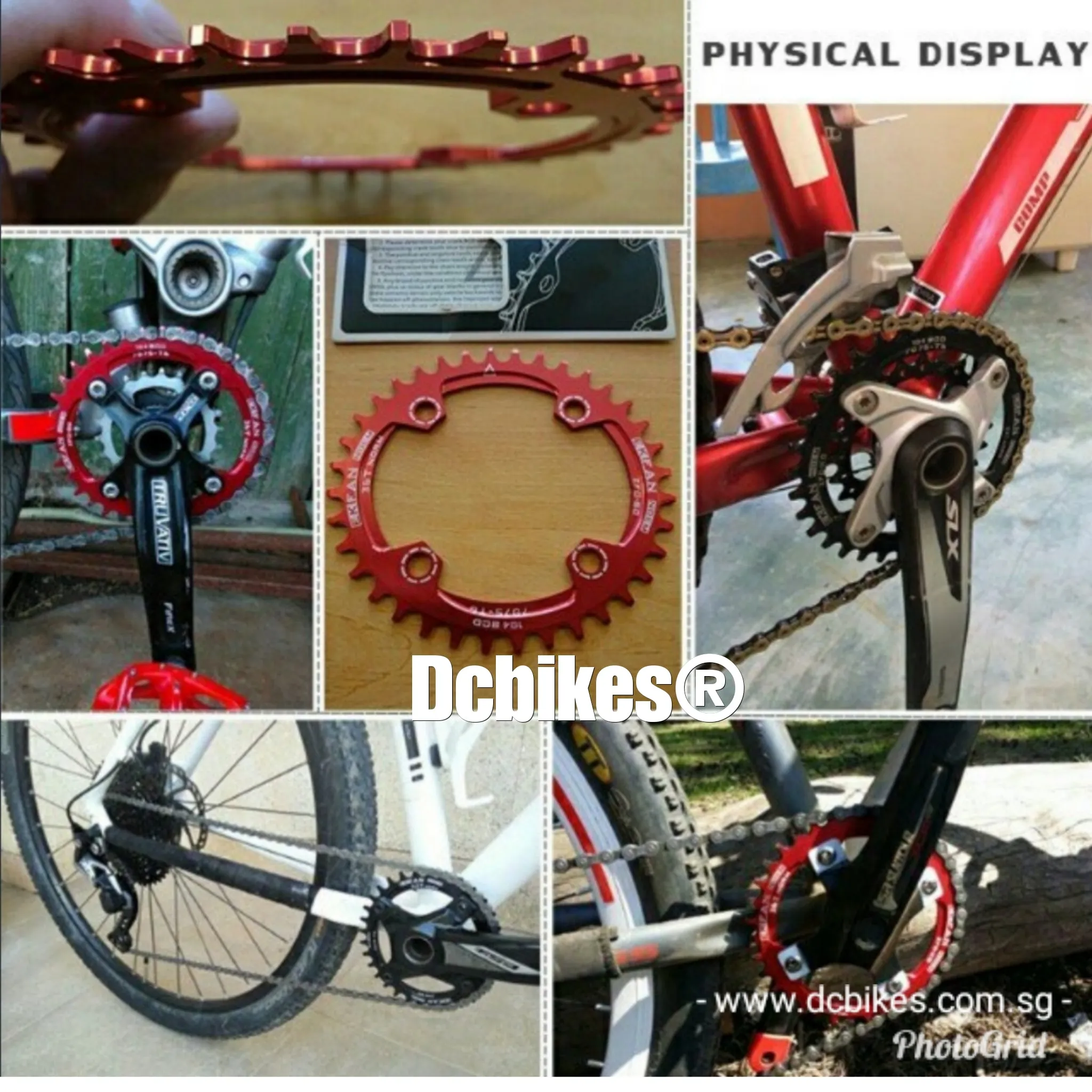 104bcd OVAL Narrow Wide Single Speed Chain Ring