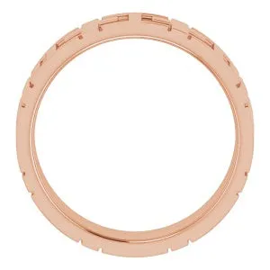 14K Yellow Cross Band 51799 - 7 mm