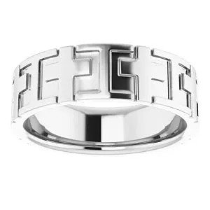 14K Yellow Cross Band 51799 - 7 mm