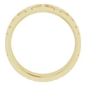 14K Yellow Cross Band 51799 - 7 mm