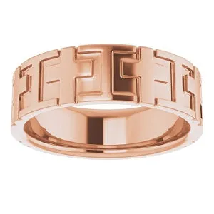 14K Yellow Cross Band 51799 - 7 mm