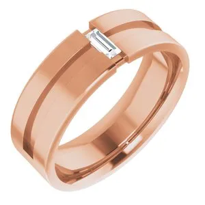 1/8 CT Diamond Notched Band 124420 - 7 mm
