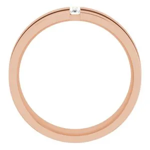 1/8 CT Diamond Notched Band 124420 - 7 mm