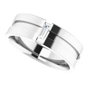 1/8 CT Diamond Notched Band 124420 - 7 mm