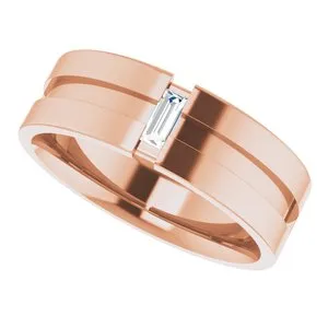 1/8 CT Diamond Notched Band 124420 - 7 mm