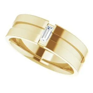 1/8 CT Diamond Notched Band 124420 - 7 mm