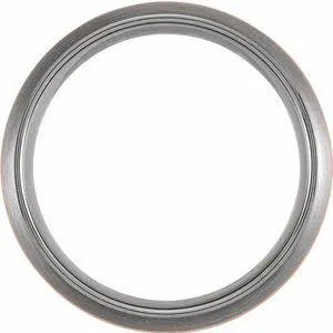 18K Rose Gold PVD Tungsten Half Round Band TAR52122 - 8 mm