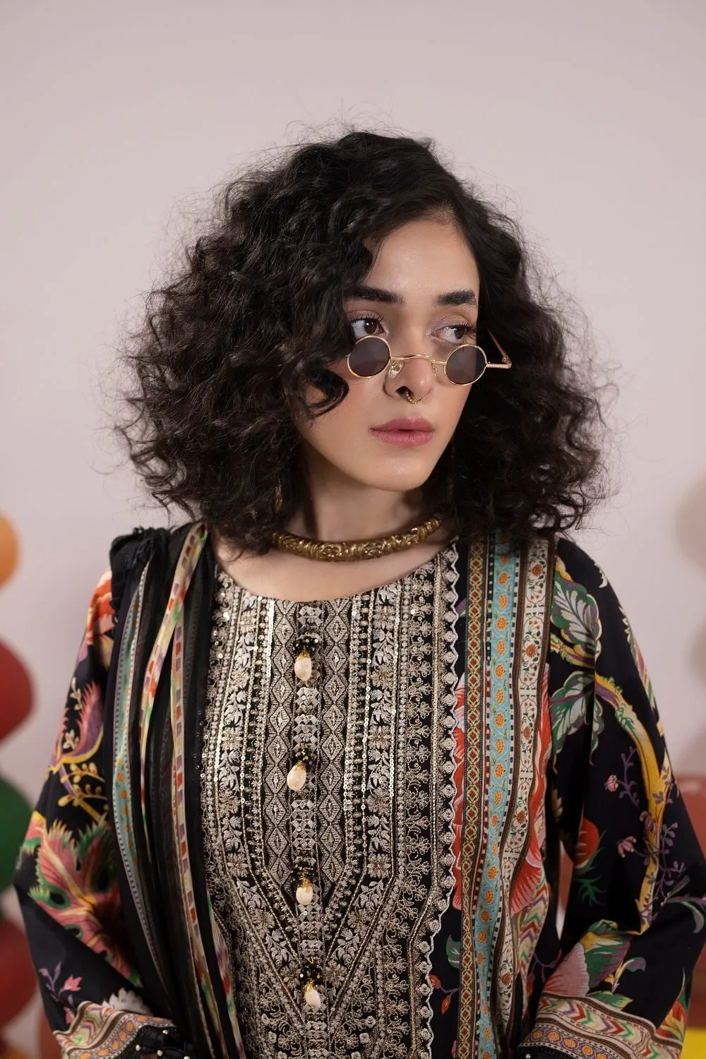 3PC Unstitched | Embroidered Lawn Suit | Chiffon Dupatta