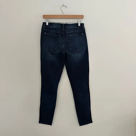 7 for all Mankind B(air) The Ankle Skinny Jeans Dark Wash Blue