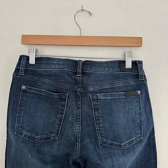 7 for all Mankind B(air) The Ankle Skinny Jeans Dark Wash Blue