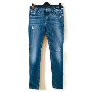 7Fam 7 For All Mankind Distressed Skinny Jeans Women’s size 30 10 medium