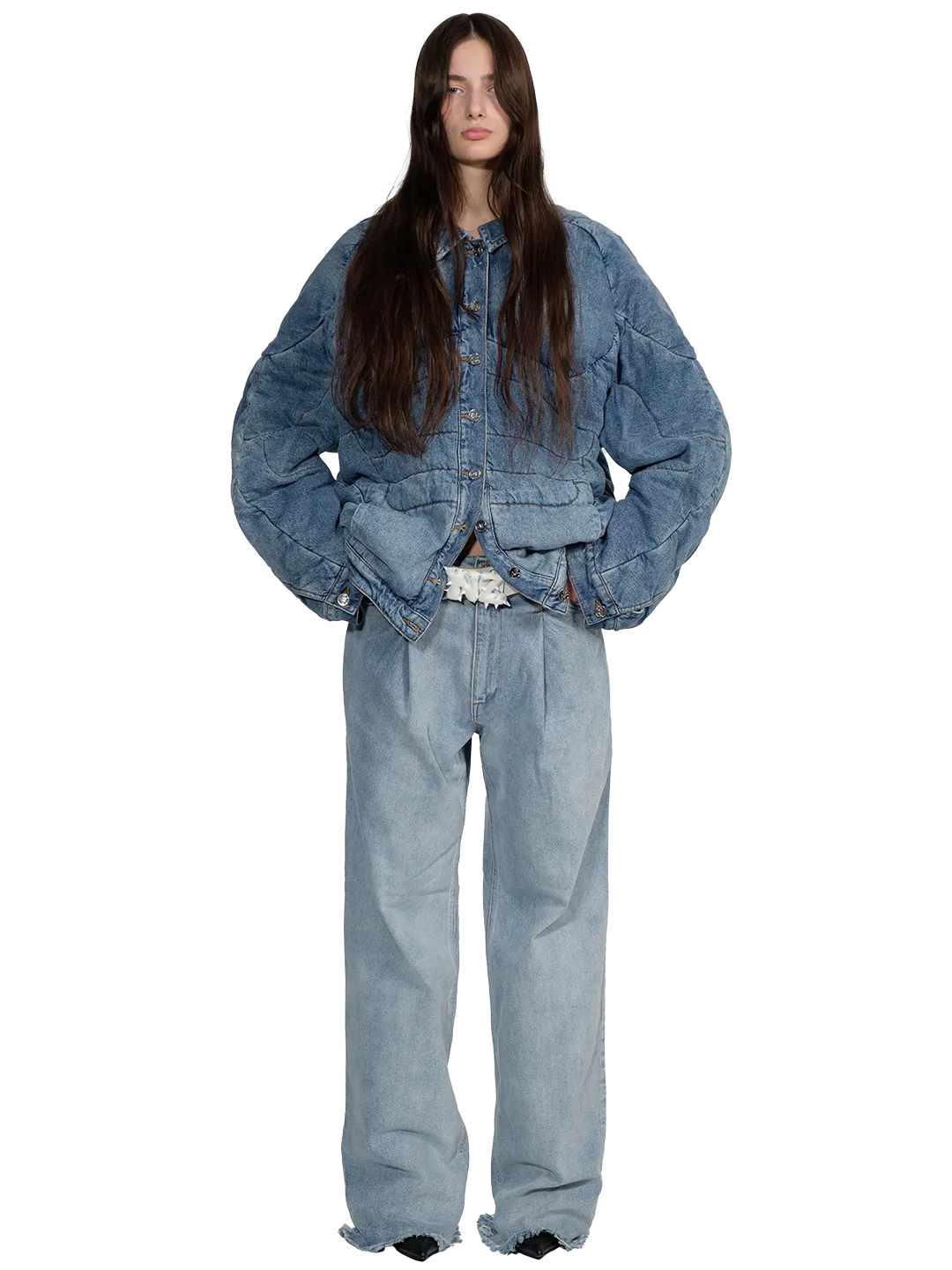 Abs Biceps Denim Jacket