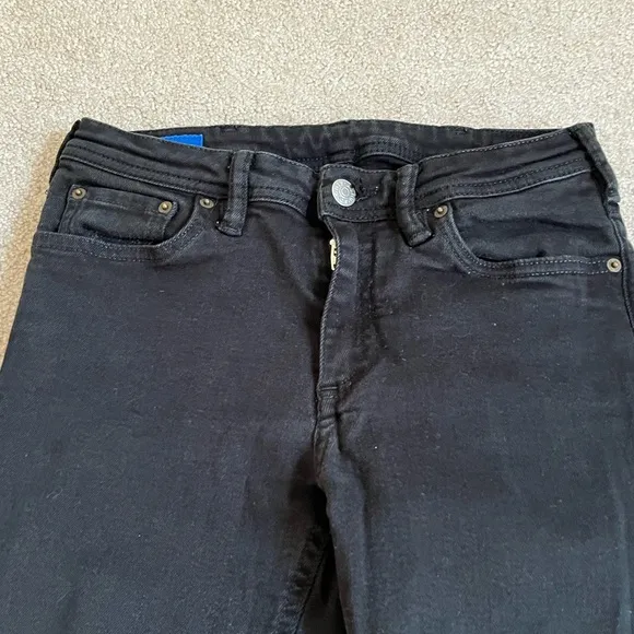 Acne Studios Bla Konst Cotton Blend Skinny Climb Stay Black Jeans Sz. 27