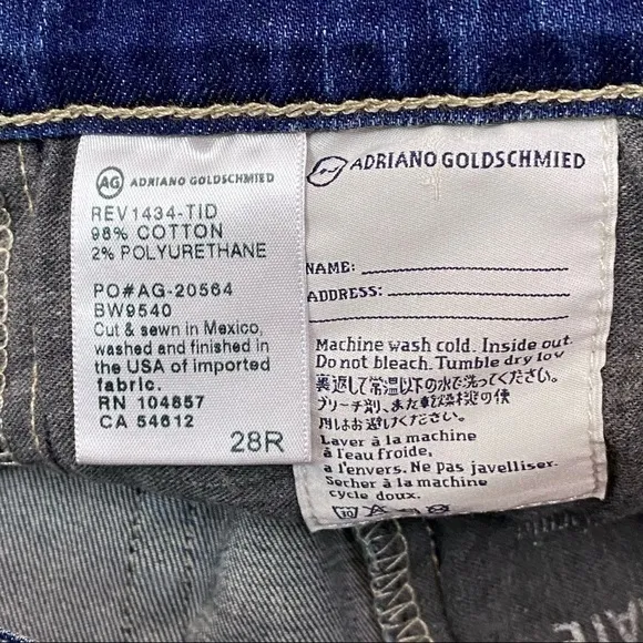 AG Adriano Goldschmied | ‘Prima' Mid Rise Cigarette Skinny Stretch Ankle Jeans