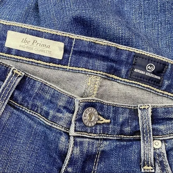 AG Adriano Goldschmied | ‘Prima' Mid Rise Cigarette Skinny Stretch Ankle Jeans