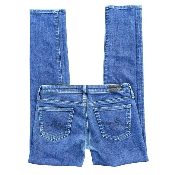 AG Adriano Goldschmied The Stilt Cigarette Leg Skinny Jeans 26R Blue