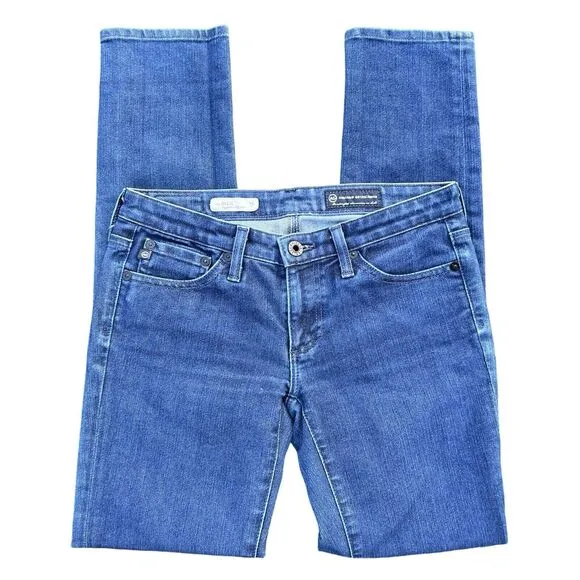 AG Adriano Goldschmied The Stilt Cigarette Leg Skinny Jeans 26R Blue
