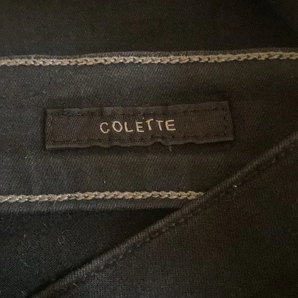 AGOLDE from Bloomingdale’s stretchy black washed Colette style skinny jeans