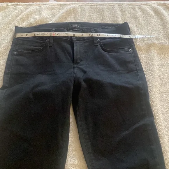 AGOLDE from Bloomingdale’s stretchy black washed Colette style skinny jeans