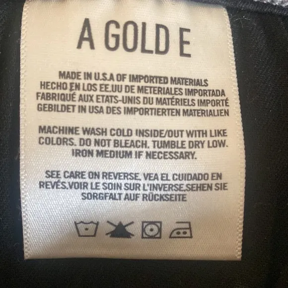 AGOLDE from Bloomingdale’s stretchy black washed Colette style skinny jeans