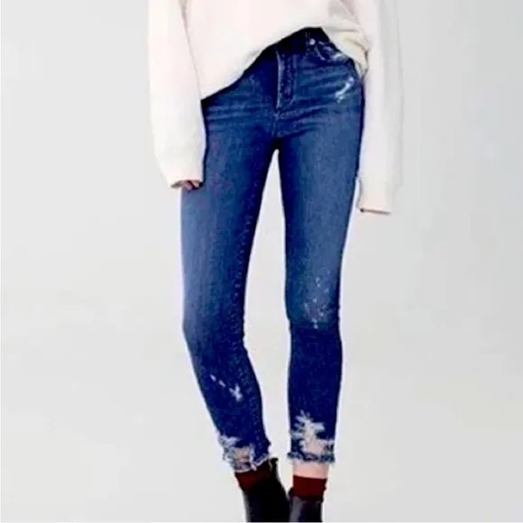 AGOLDE Sophie Distressed Skinny Jeans