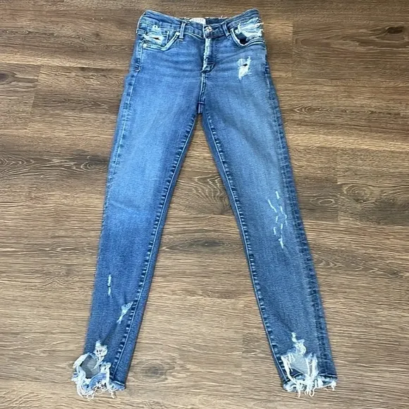 AGOLDE Sophie Distressed Skinny Jeans