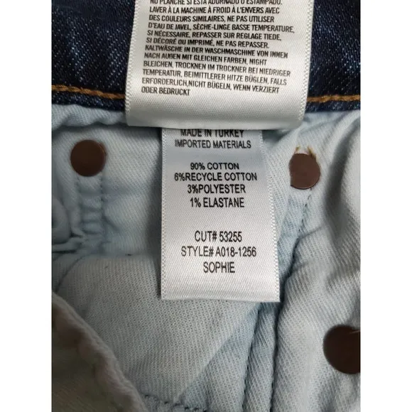 Agolde Sophie Mid Rise Skinny Jeans Cabana Wash Style #A018-1256 Size 28 Boho