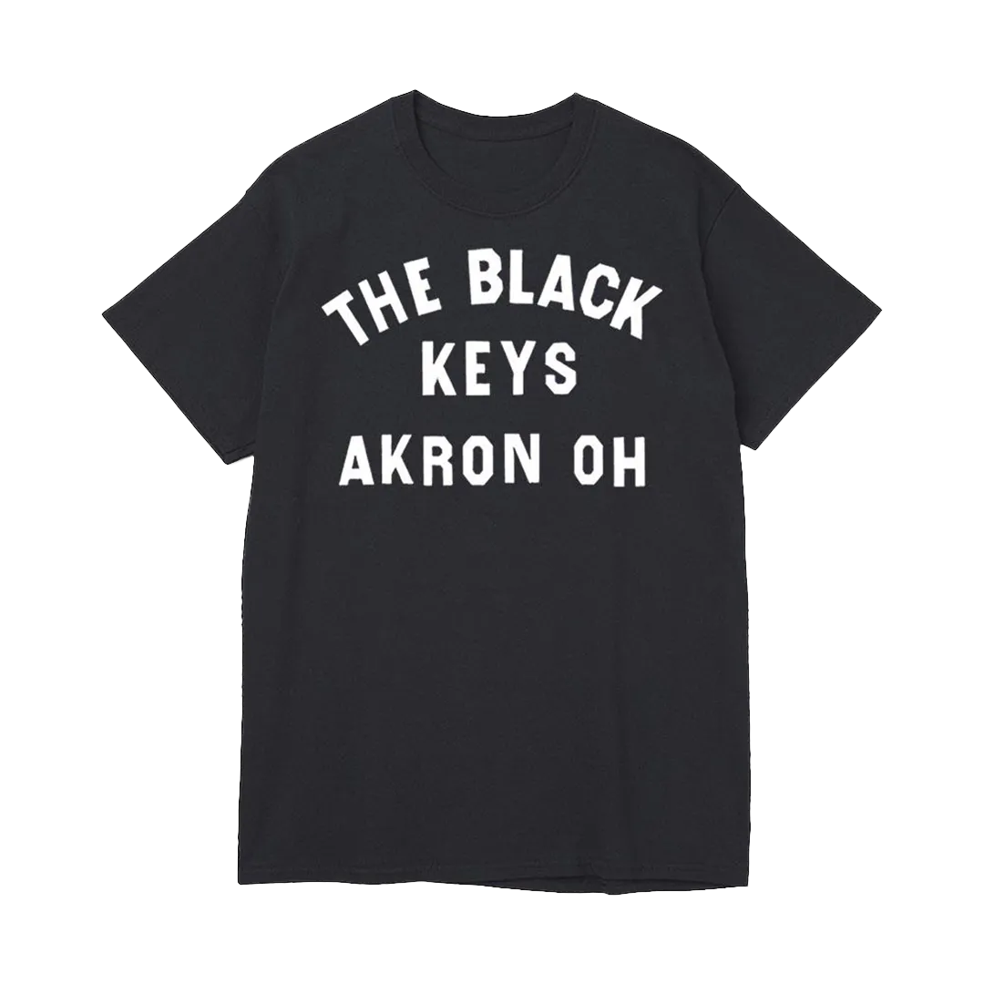 AKRON OH T-SHIRT BLACK