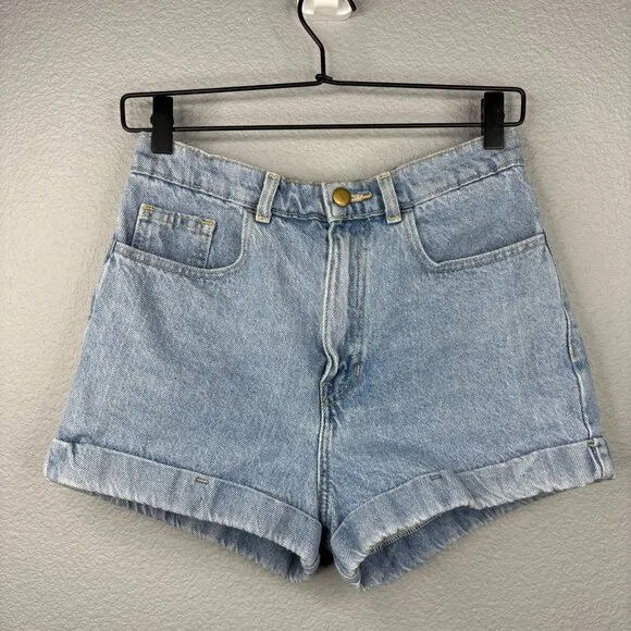 American Apparel Mini 100% Cotton Denim Shorts
