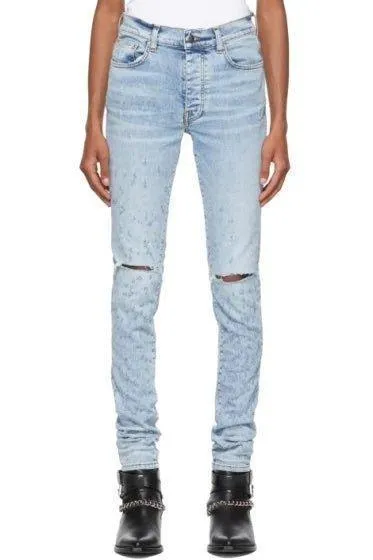 Amiri Blue Distressed Jeans
