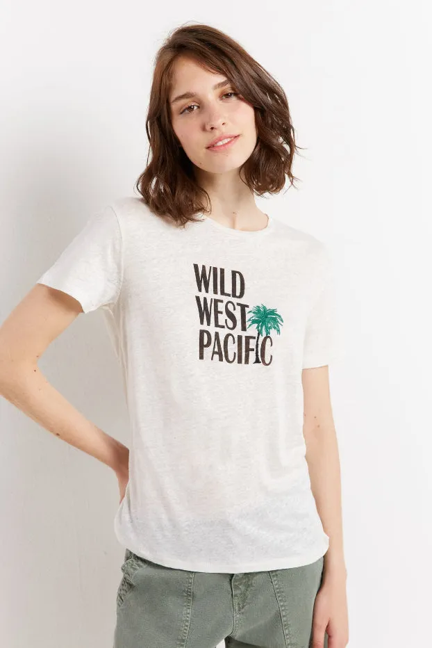 ASSIA WILD WEST LINEN T-SHIRT