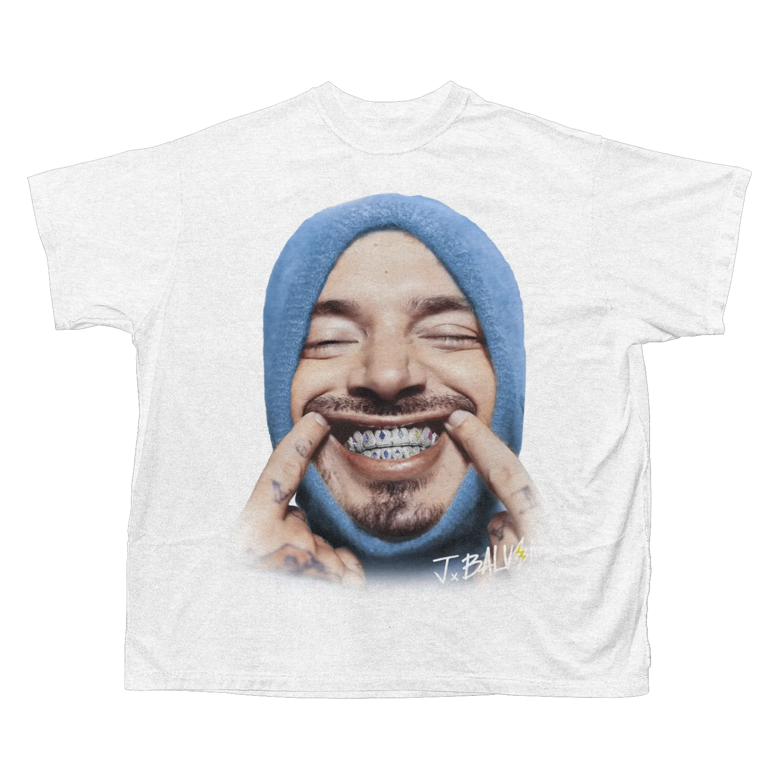 BALVIN BIG HEADT T-SHIRT (WHITE)