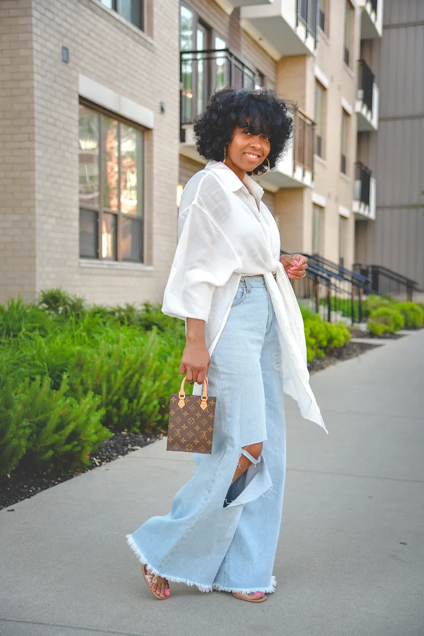 BIG RIP DENIM JEANS