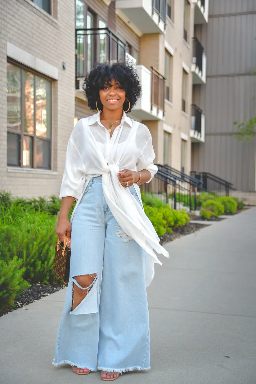BIG RIP DENIM JEANS