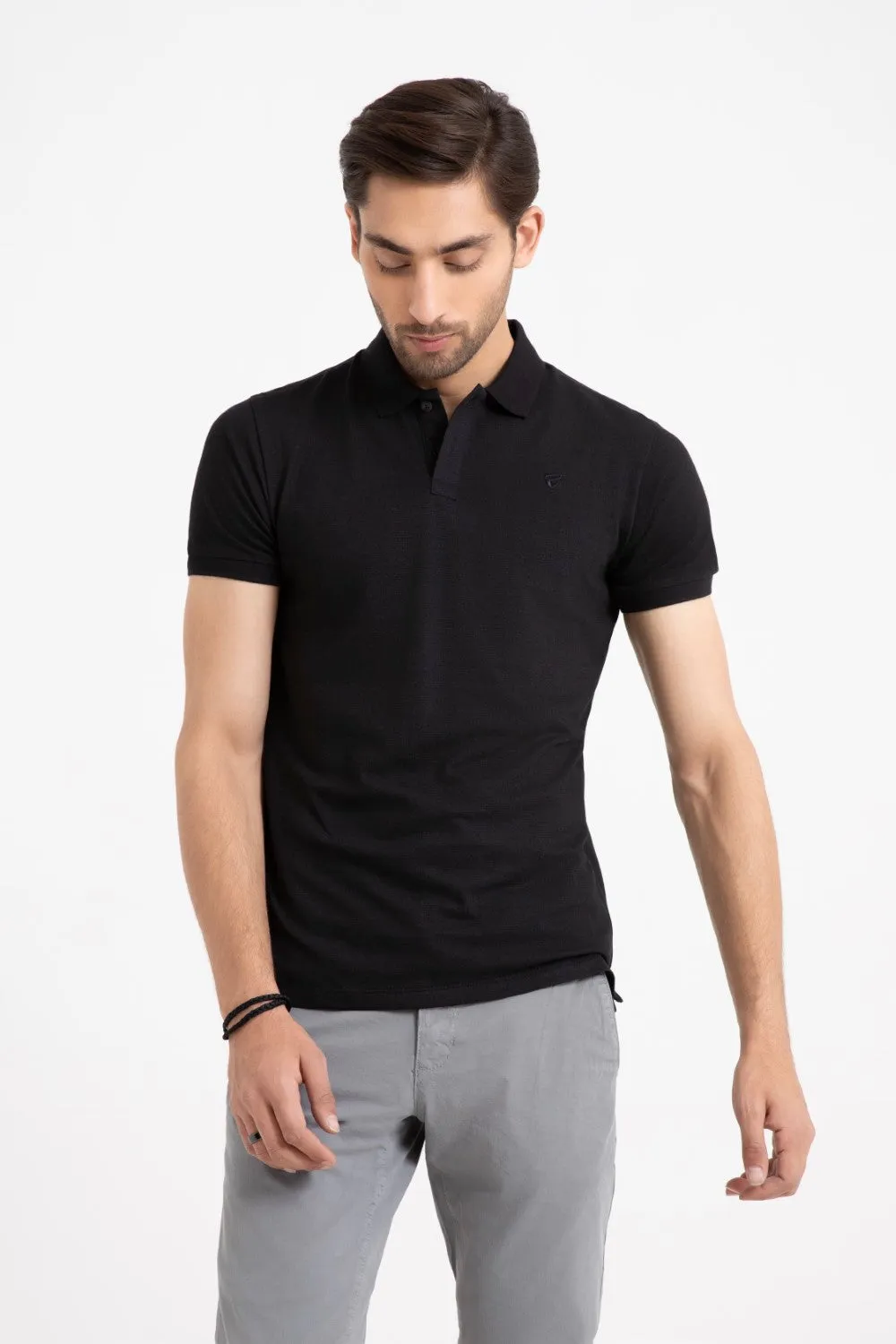 Black Collar T-Shirt