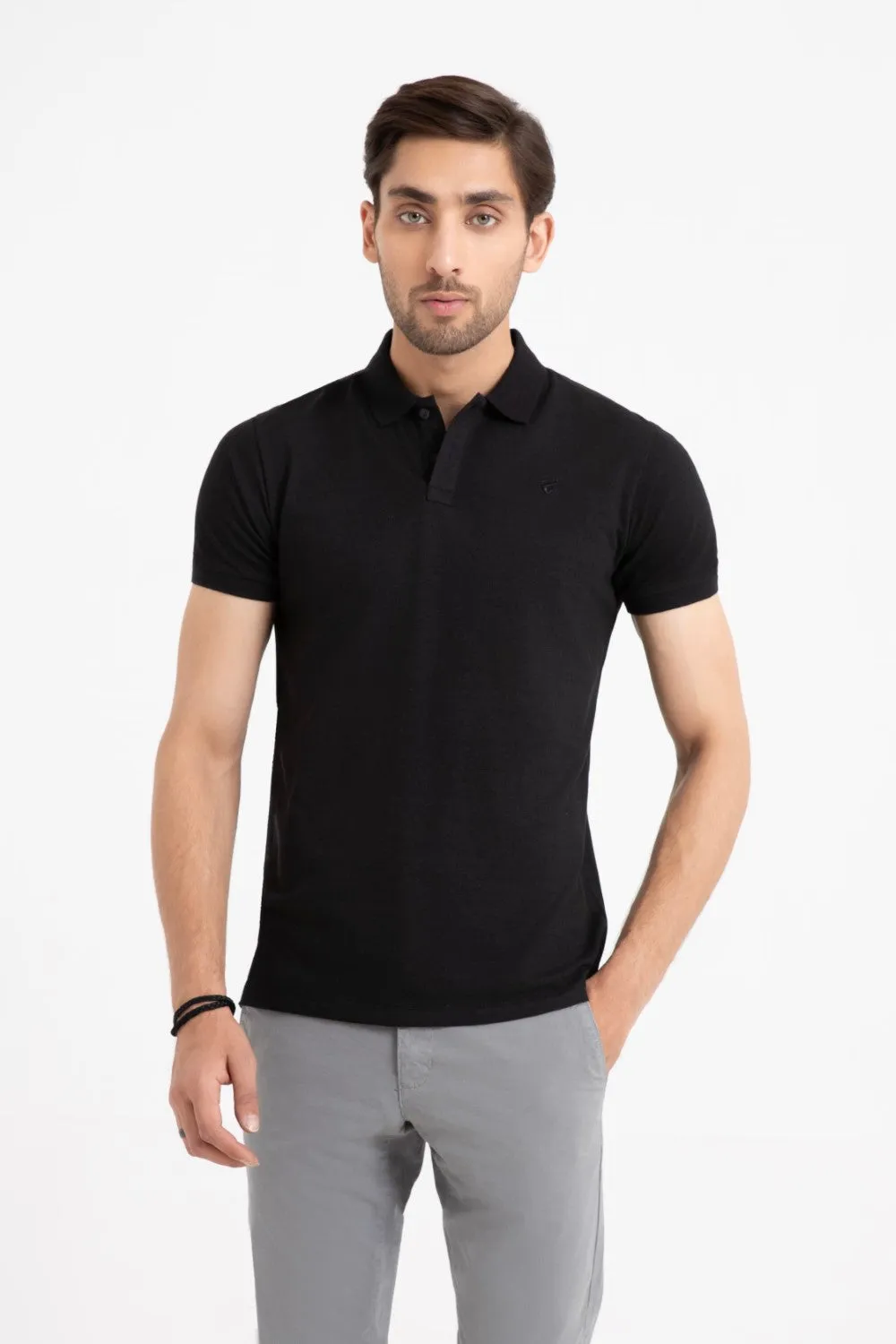 Black Collar T-Shirt