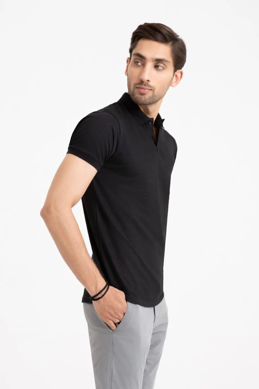 Black Collar T-Shirt
