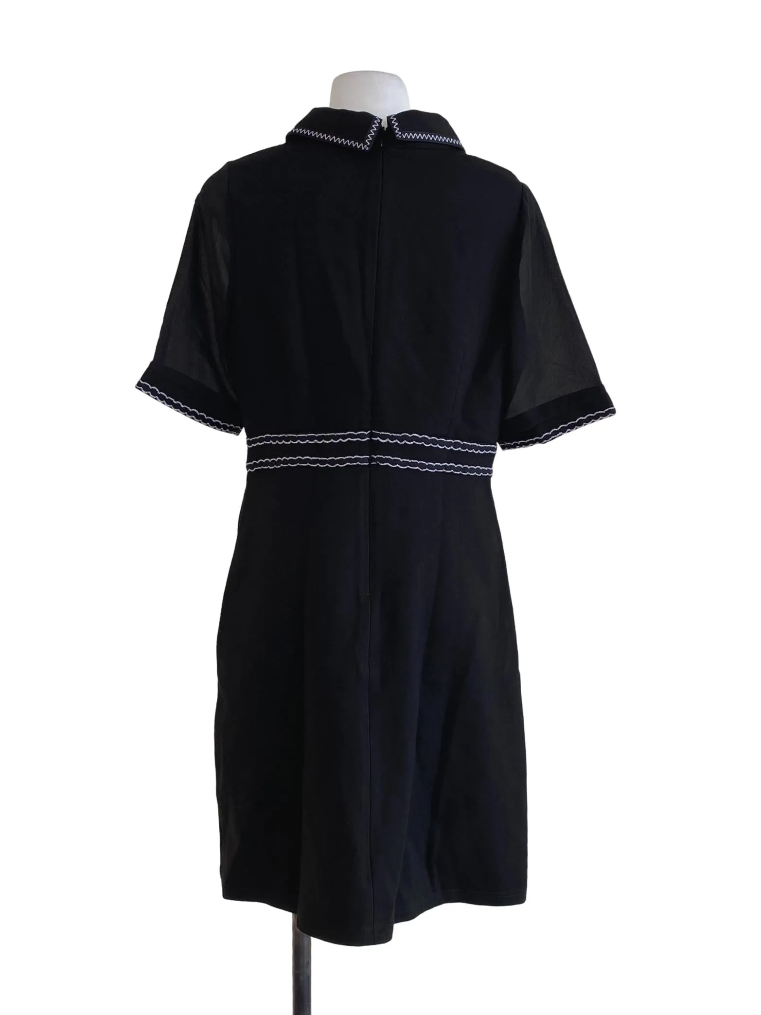 Black Plain Shirt Dress