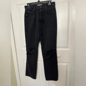 Black‎ Reformation Cynthia High Rise Straight Jeans Women's Size 27 Distressed